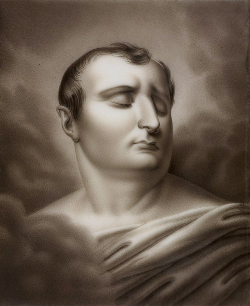 Portrait of the Dead Napoleon, 1821, 