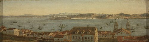 Entrance to the Harbor of Lisbon, 1822, 