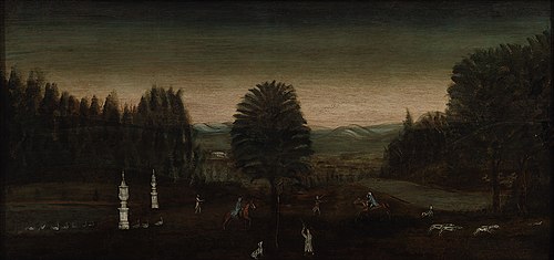 Sporting Scene (Overmantel), 1800, 