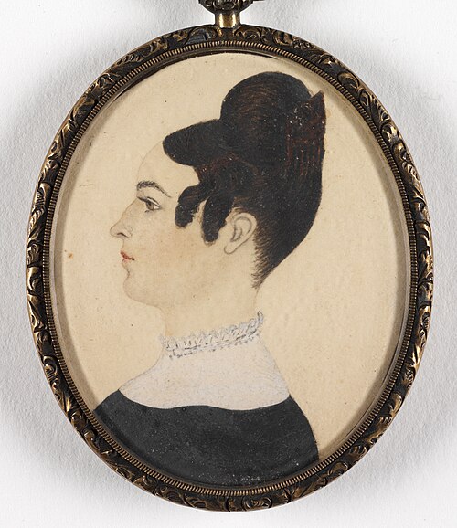 Portrait of Miss Coffin (?) of Warren, RI, 1849, 