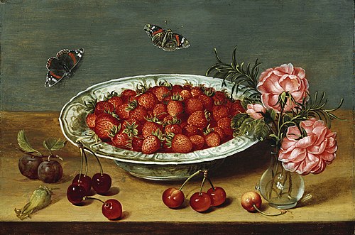 Still Life with Strawberries, 1600, 