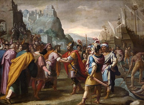 Abraham et Melchisedech, 1550, 