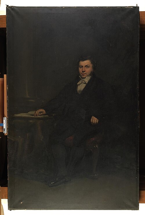 Gentleman in his study, 1832, 