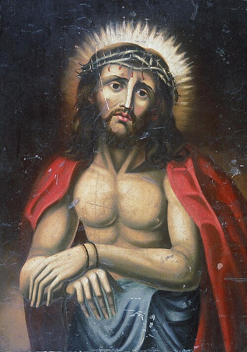 Christ with crown of thorns, 1800, 