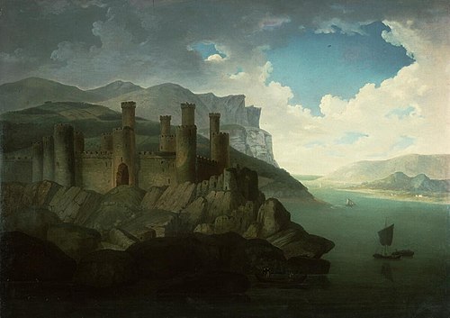 Conwy Castle, 1800, 