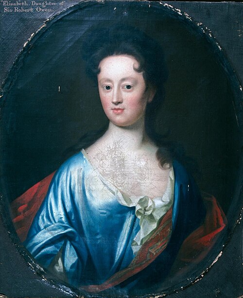 Elizabeth, daughter of Sir Robert Owen, 1710, 
