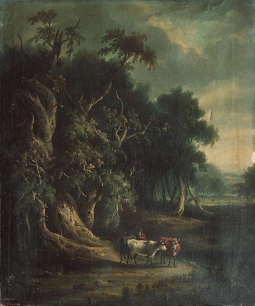 Landscape with castle, 1800, 
