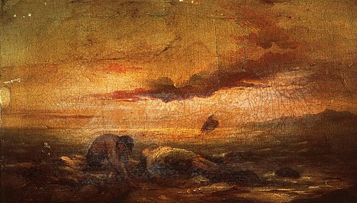 Lover laments the death of his beloved, 1860, 