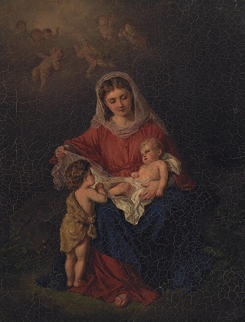 Madonna and child with St. John, 1830, 