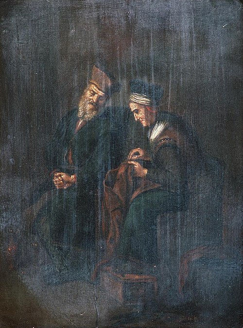 Old couple, 1800, 