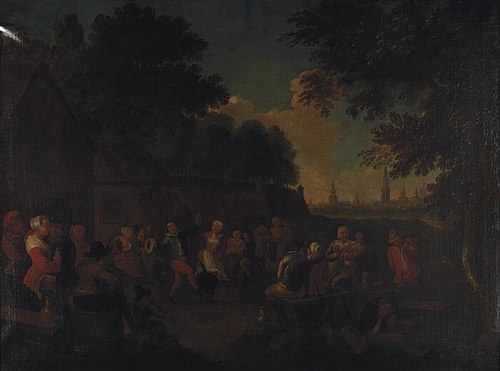 Peasants making merry, 1660, 