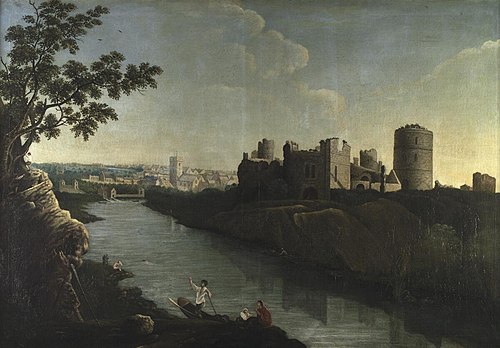 Pembroke Castle and Landscape, 1800, 