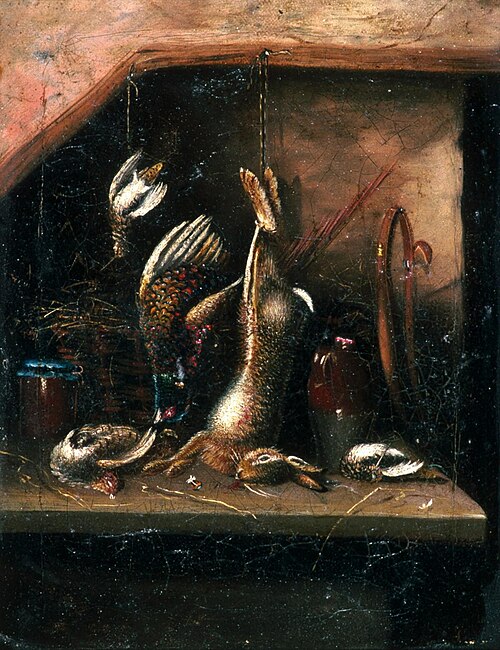 Still life with game, 1880, 