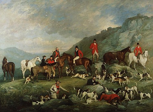 Gogerddan hunt, 1860, 