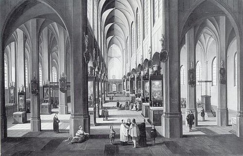 Interior of Antwerp Cathedral, 1661, 