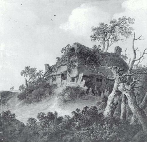 Landscape with Farm House on a Hill, 1665, 