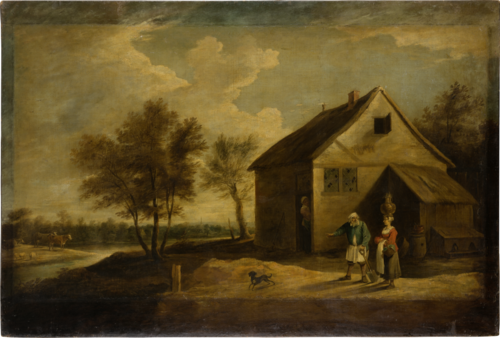 Landscape with Peasants in Front of their Farm, , 