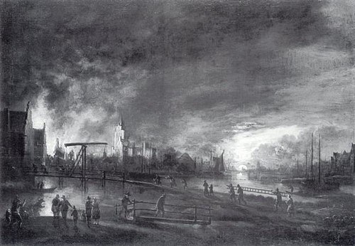 Nocturnal Fire in a Dutch City, 1800, 