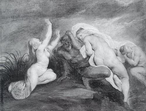 Nymphs and River God (Fragment of a Depiction of the Fall of Phaeton), 1651, 