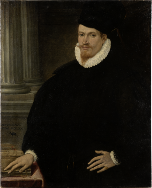 Portrait of a Red-Bearded Young Man in a Black Dress, 1570, 