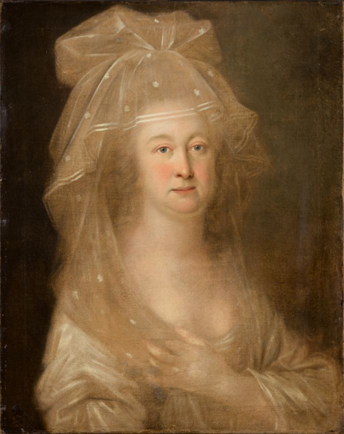 Portrait of a Woman wearing a Veil, 1790, 