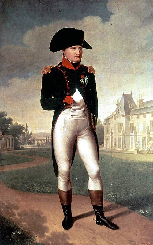 Napoléon Ier devant le château de Malmaison, , 
