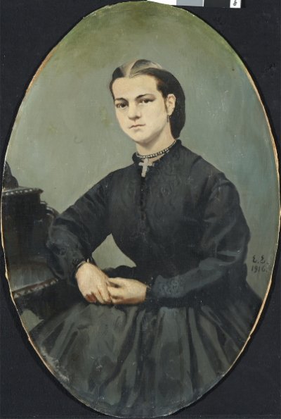 Portrait of Anna Henriette Paus, b. Wegner, 1916, 