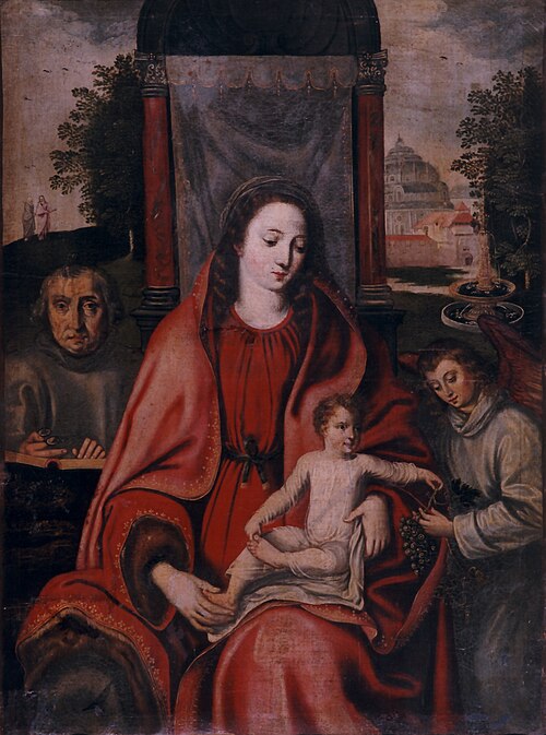 Madonna with grapes, 1583, 