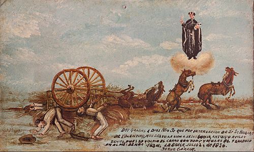 Votive offering dedicated to San Nicolás de Tolentino, 1936, 