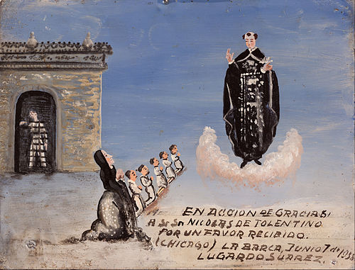 Votive offering dedicated to San Nicolás de Tolentino, 1938, 