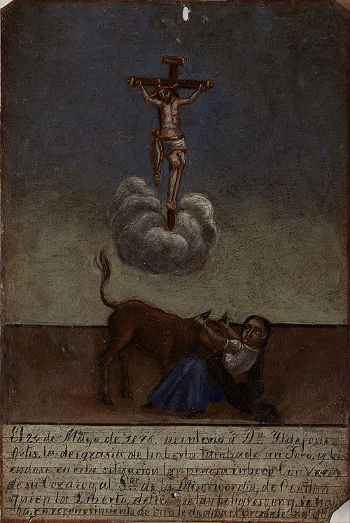 Votive offering dedicated to the Lord of Mercy, 1876, 