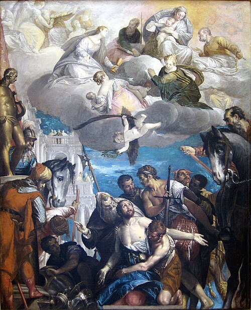 Le martyre de saint Georges, 1565, 