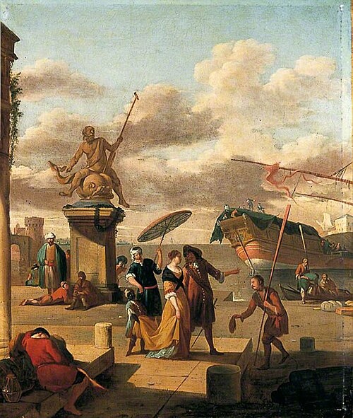 Italian Port Scene, 1660, 