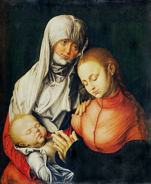 Vierge à l'Enfant avec sainte Anne, 1519, 