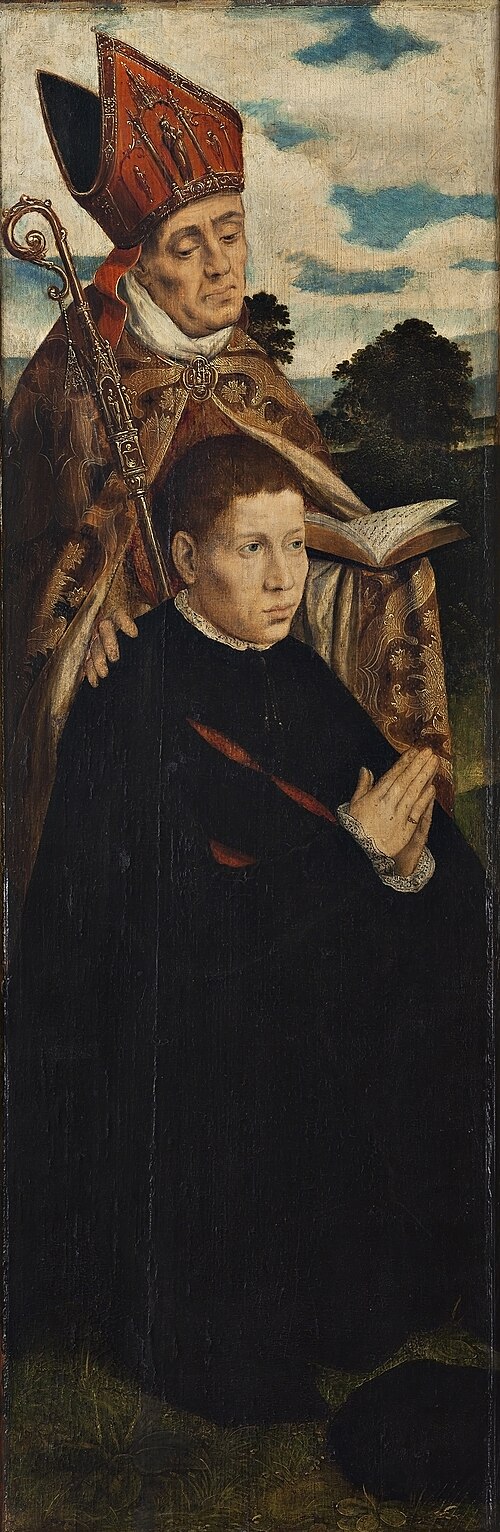 Two Altar Wings with Portraits of the Altar Donors with their Name-Saints, 1500, 