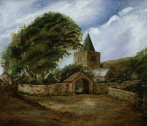 Llanbadarn Fawr Church, 1895, 