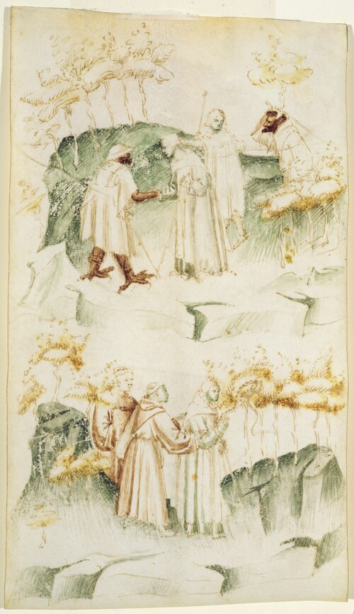 The Dominican, Petrus de Croce, Encountering the Devil and Serpents, 1417, 