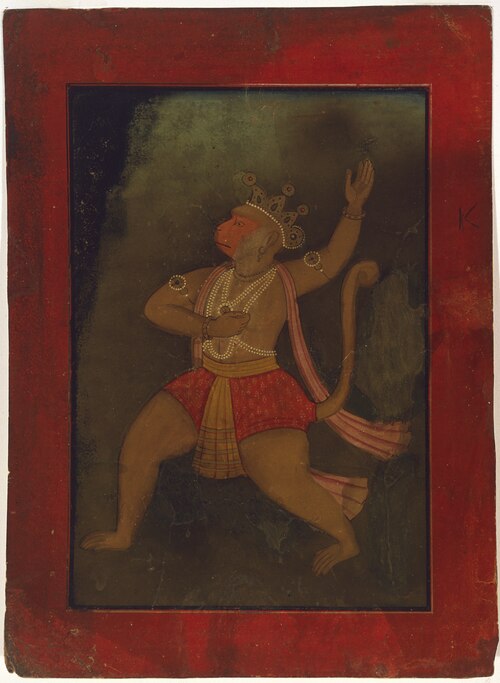 Portrait of Hanuman, 1649, 