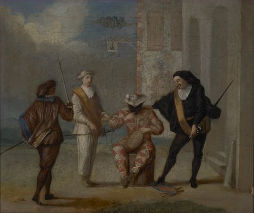 Harlequin Scene, 1749, 