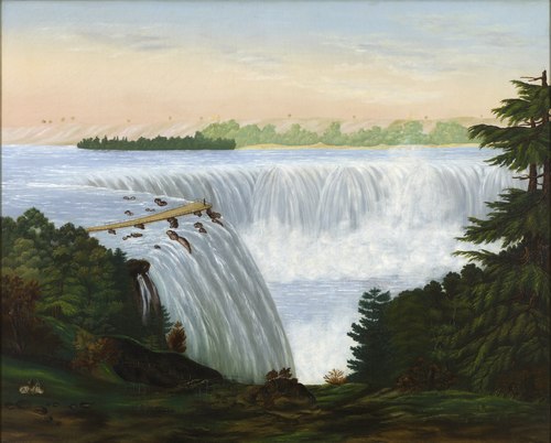 View of Niagara Falls from Goat Island, 1850, 