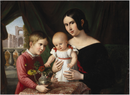 A Lady with Two Children, , 