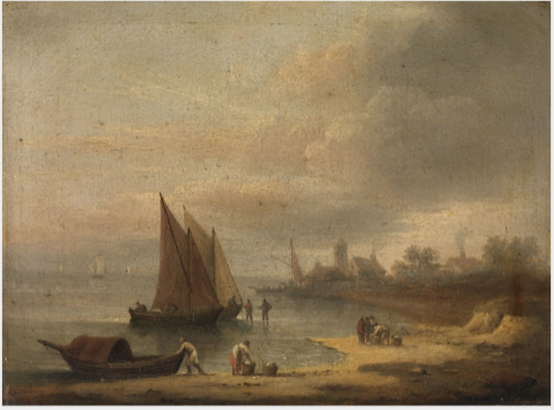 A Coast Scene, , 
