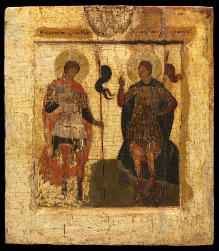 Saints George and Demetrius of Thessalonica, 1525, 