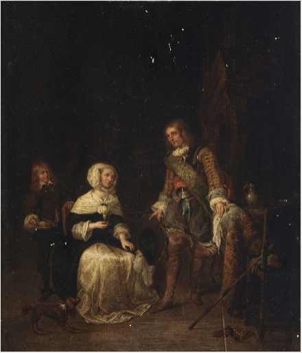 A Cavalier and Lady, , 