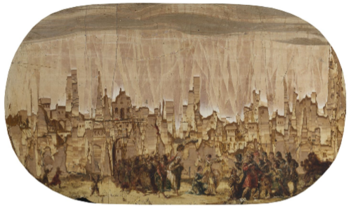 A Crowd at City Gates, , 
