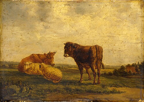 Landscape with Cattle and Sheep, 1850, 
