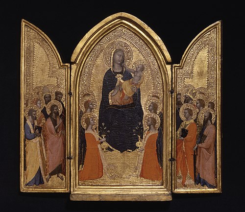 Madonna and Child with Saints (The Sterbini Triptych), 1345, 