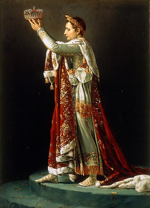 Portrait of Napoléon from David’s Coronation of the Emperor and the Empress, 1808, 