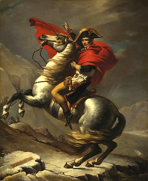 Bonaparte Crossing the Great St. Bernard, 1805, 