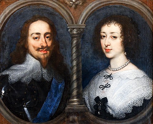 Portraits de Charles Ier d'Angleterre et d'Henriette de France, 1632, 